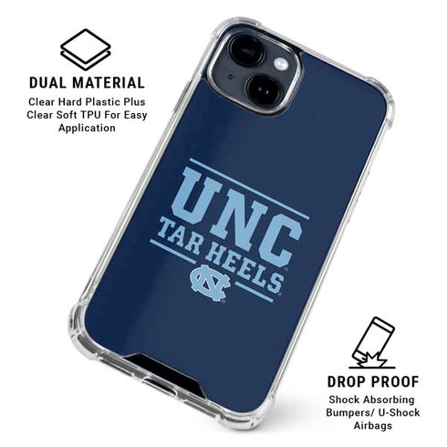 University of North Carolina University of Tar Heels iPhone 15 Clear Case