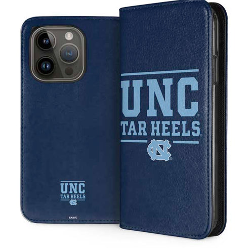 University of North Carolina University of Tar Heels iPhone 15 Pro Folio Case