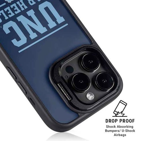 University of North Carolina University of Tar Heels iPhone 15 Pro Kickstand Case