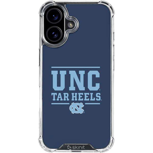 University of North Carolina University of Tar Heels iPhone 16 Clear Case