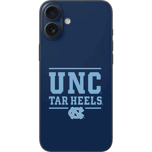 University of North Carolina University of Tar Heels iPhone 16 Plus Skin
