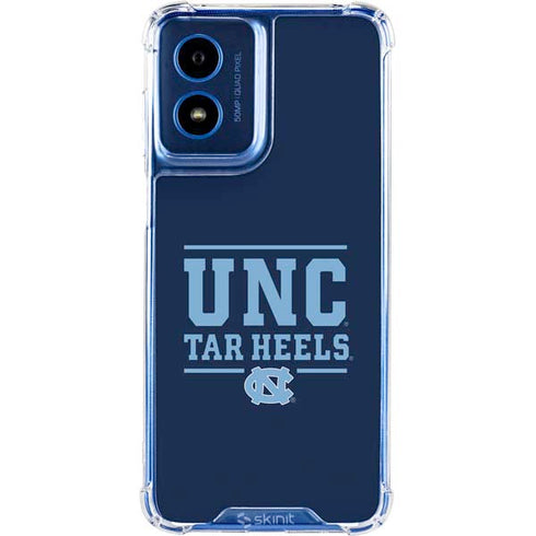 University of North Carolina University of Tar Heels Moto G 5G (2024) Clear Case