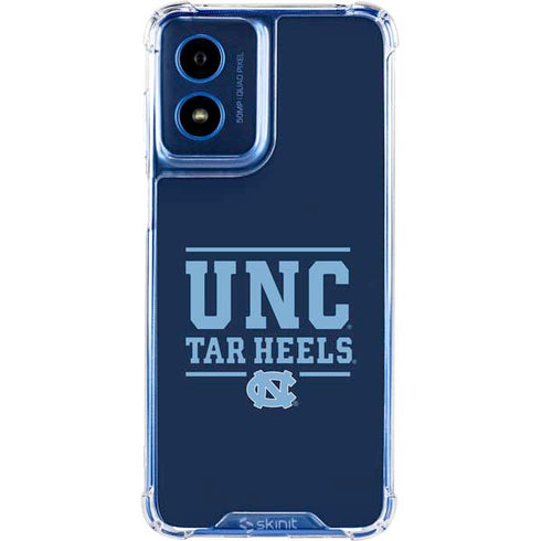 University of North Carolina University of Tar Heels Moto G Play 4G (2024) Clear Case