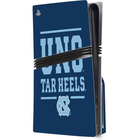 University of North Carolina University of Tar Heels PS5 Pro Disk Console Skin
