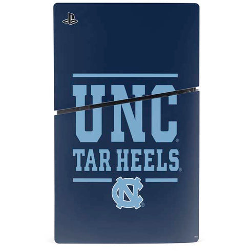 University of North Carolina University of Tar Heels PS5 Slim Digital Edition Console Skin