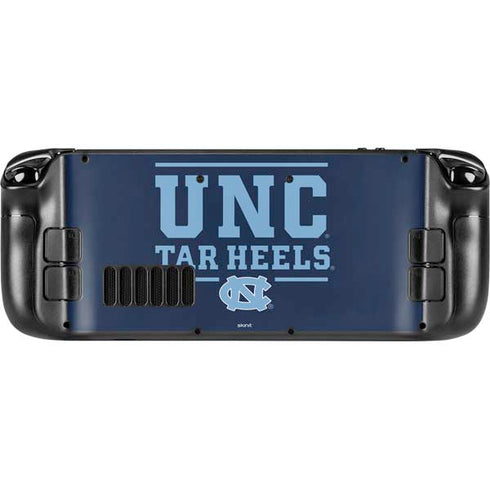 University of North Carolina University of Tar Heels Steam Deck Handheld Gaming Computer Skin