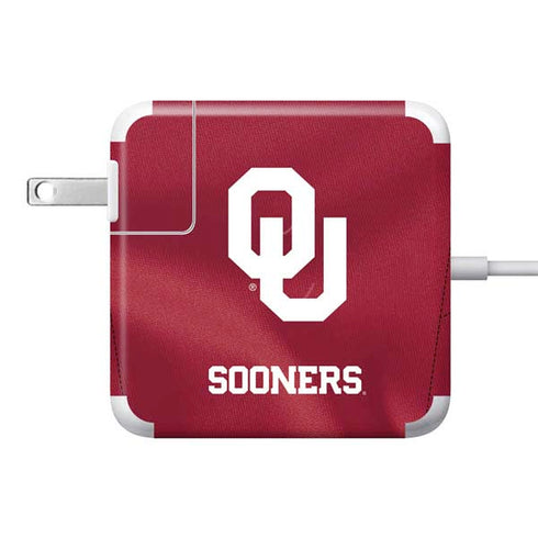 University of Oklahoma Red Jersey 85W Power Adapter (15 and 17 inch MacBook Pro Charger) Skin