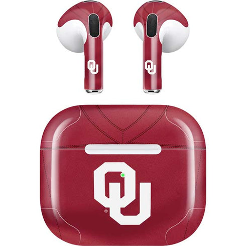 University of Oklahoma Red Jersey Apple AirPods (3rd Gen 2021) Skin