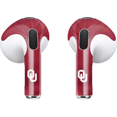 University of Oklahoma Red Jersey Apple AirPods (3rd Gen 2021) Skin