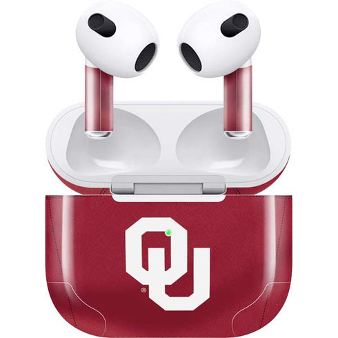 University of Oklahoma Red Jersey Apple AirPods (3rd Gen 2021) Skin