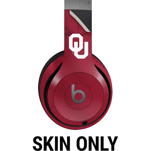 University of Oklahoma Red Jersey Beats Solo 4 Wireless Headphones Skin