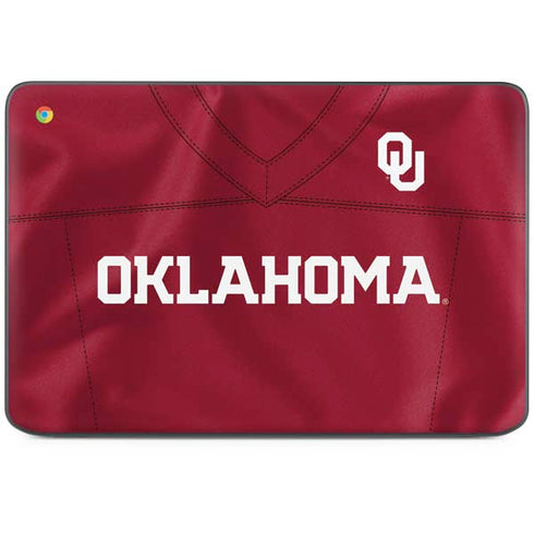 University of Oklahoma Red Jersey HP Chromebook Skin