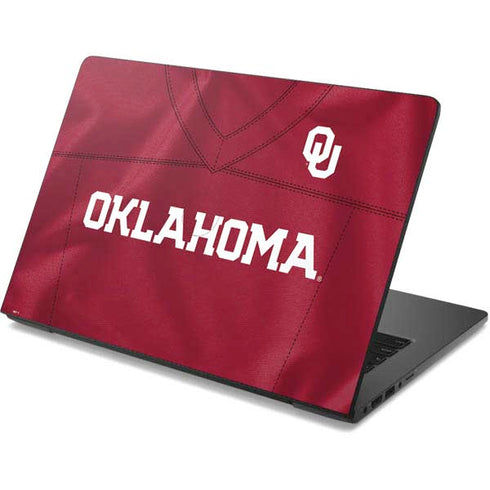 University of Oklahoma Red Jersey Dell Chromebook Skin