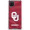 University of Oklahoma Red Jersey Galaxy A12 Clear Case