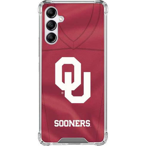 University of Oklahoma Red Jersey Galaxy A14 5G Clear Case