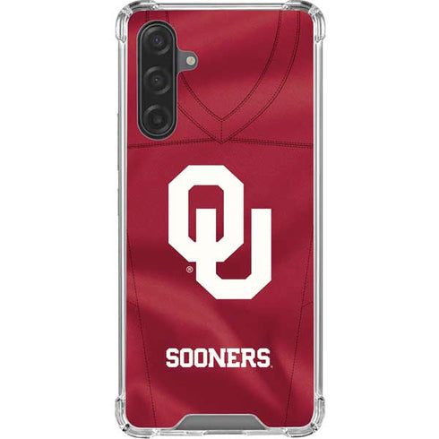 University of Oklahoma Red Jersey Galaxy A17 Clear Case