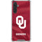 University of Oklahoma Red Jersey Galaxy A17 Clear Case