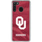 University of Oklahoma Red Jersey Galaxy A21 Clear Case
