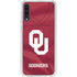 University of Oklahoma Red Jersey Galaxy A50 Clear Case