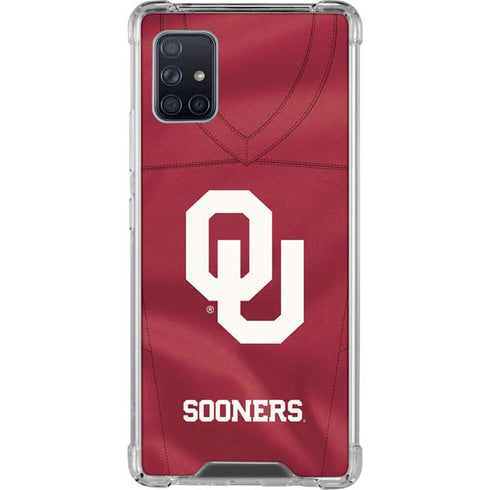 University of Oklahoma Red Jersey Galaxy A51 5G Clear Case