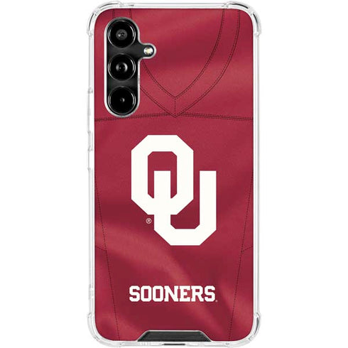 University of Oklahoma Red Jersey Galaxy A54 5G Clear Case