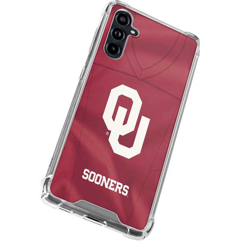 University of Oklahoma Red Jersey Galaxy A54 5G Clear Case
