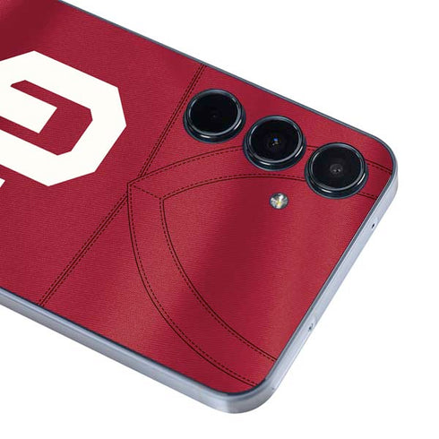 University of Oklahoma Red Jersey Galaxy A55 5G Skin