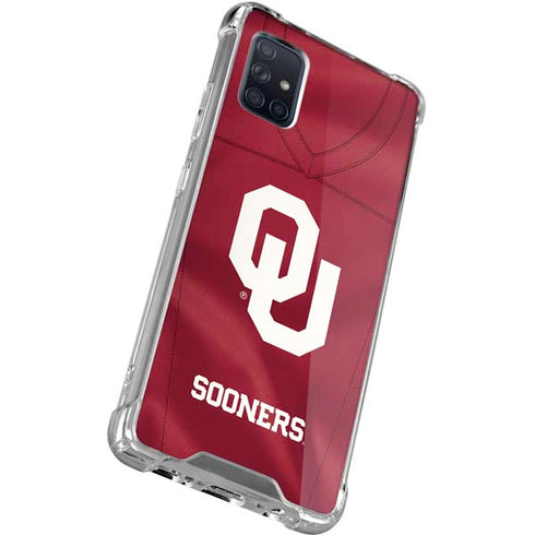 University of Oklahoma Red Jersey Galaxy A71 5G Clear Case