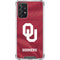 University of Oklahoma Red Jersey Galaxy A72 5G Clear Case