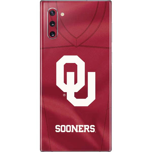 University of Oklahoma Red Jersey Galaxy Note 10 Skin