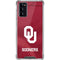 University of Oklahoma Red Jersey Galaxy Note20 5G Clear Case