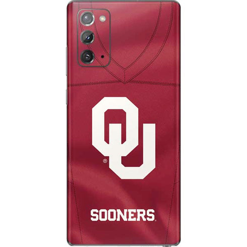 University of Oklahoma Red Jersey Galaxy Note20 5G Skin