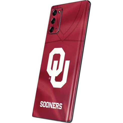 University of Oklahoma Red Jersey Galaxy Note20 5G Skin