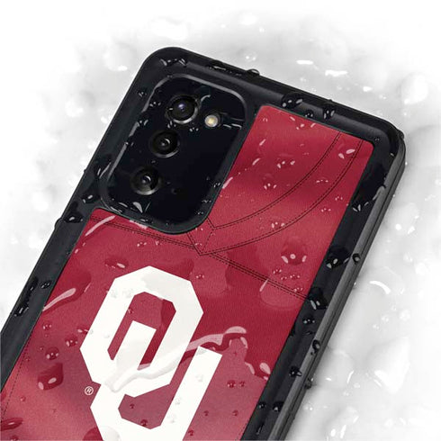University of Oklahoma Red Jersey Galaxy Note20 5G Waterproof Case