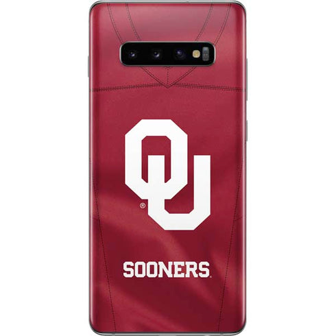 University of Oklahoma Red Jersey Galaxy S10 Plus Skin