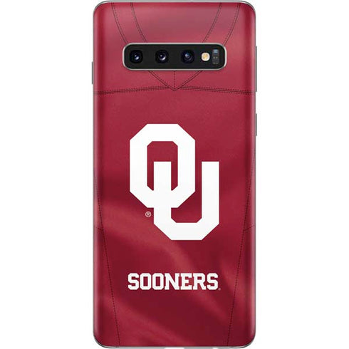University of Oklahoma Red Jersey Galaxy S10 Skin