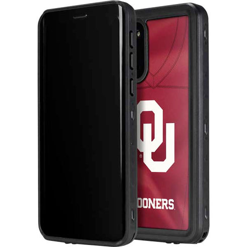 University of Oklahoma Red Jersey Galaxy S20 Plus Waterproof Case