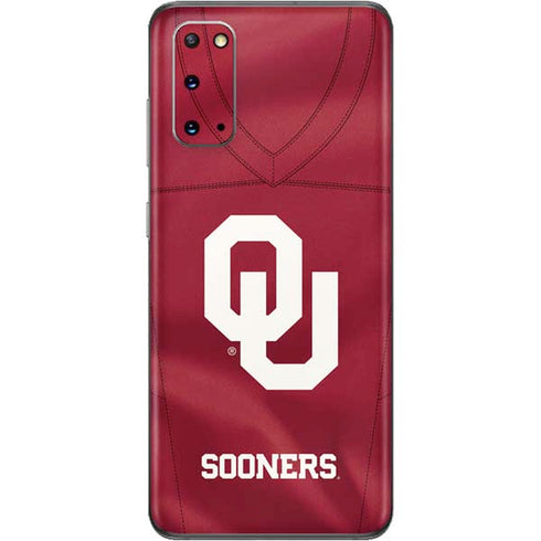 University of Oklahoma Red Jersey Galaxy S20 Skin