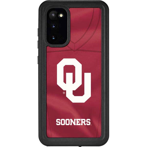 University of Oklahoma Red Jersey Galaxy S20 Waterproof Case