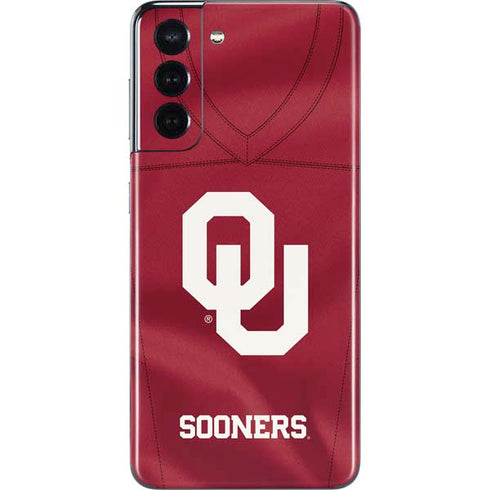 University of Oklahoma Red Jersey Galaxy S21 5G Skin