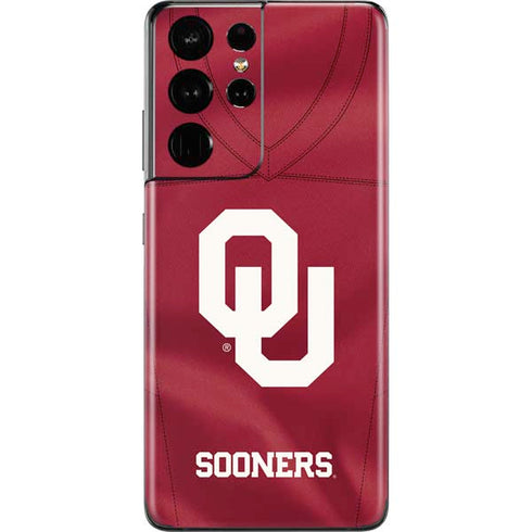 University of Oklahoma Red Jersey Galaxy S21 Ultra 5G Skin