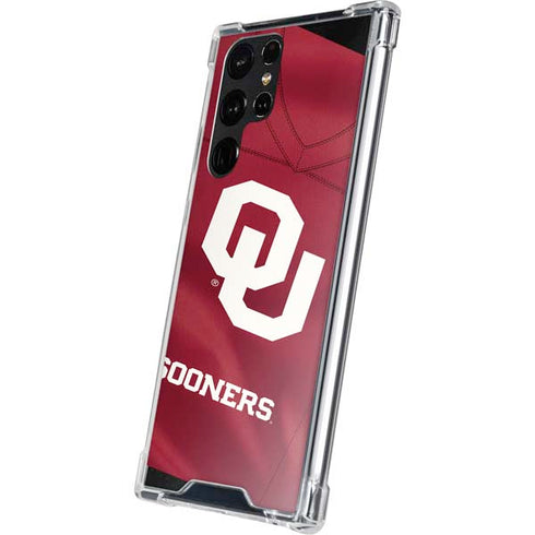 University of Oklahoma Red Jersey Galaxy S22 Ultra Clear Case
