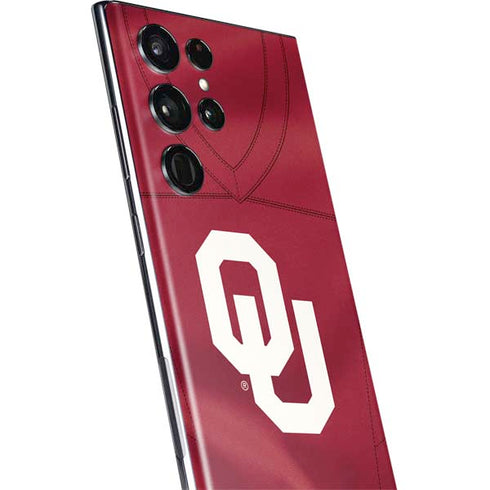 University of Oklahoma Red Jersey Galaxy S22 Ultra Skin