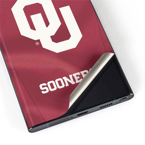 University of Oklahoma Red Jersey Galaxy S22 Ultra Skin