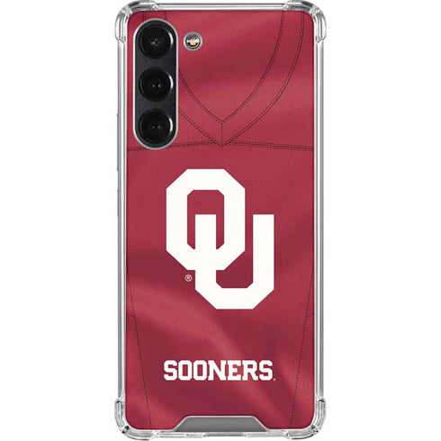 University of Oklahoma Red Jersey Galaxy S23 FE Clear Case