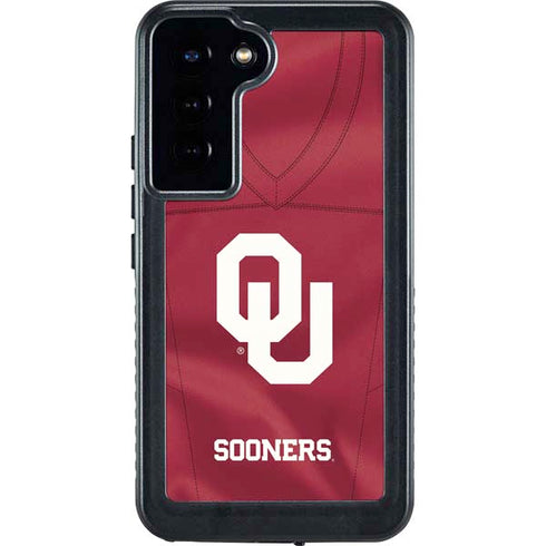 University of Oklahoma Red Jersey Galaxy S23 Plus Waterproof Case