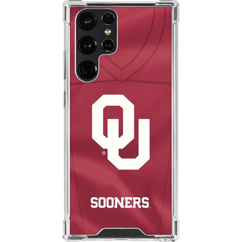 University of Oklahoma Red Jersey Galaxy S23 Ultra Clear Case
