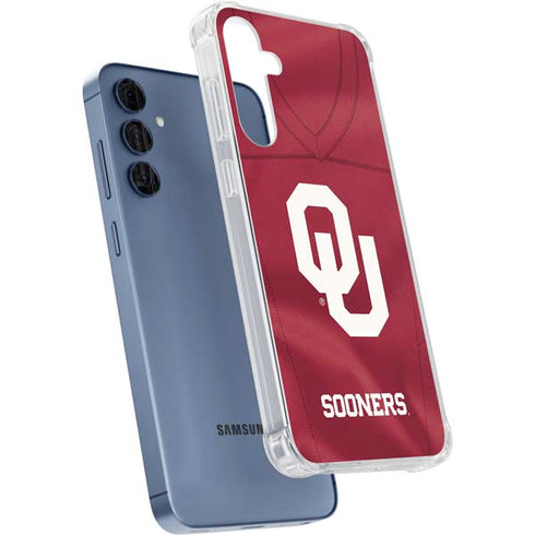 University of Oklahoma Red Jersey Galaxy S24 Clear Case
