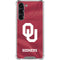 University of Oklahoma Red Jersey Galaxy S24 FE Clear Case