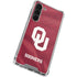 University of Oklahoma Red Jersey Galaxy S24 FE Clear Case